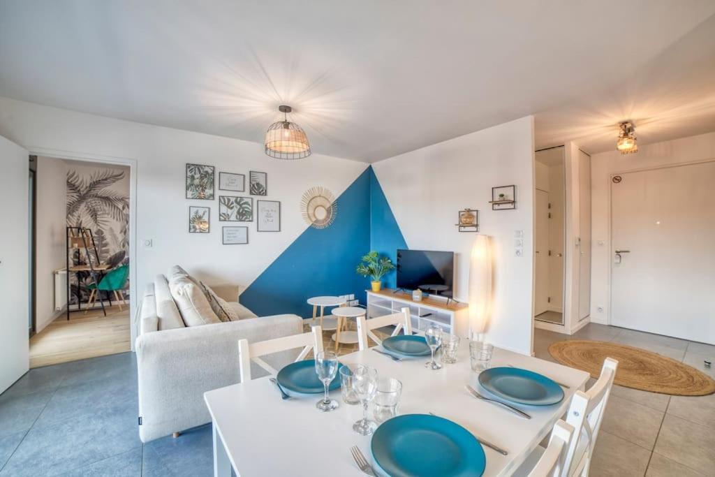 Apartmán Modern'Blue - Gare Annemasse A 3Min-Geneve Acces Direct Exteriér fotografie